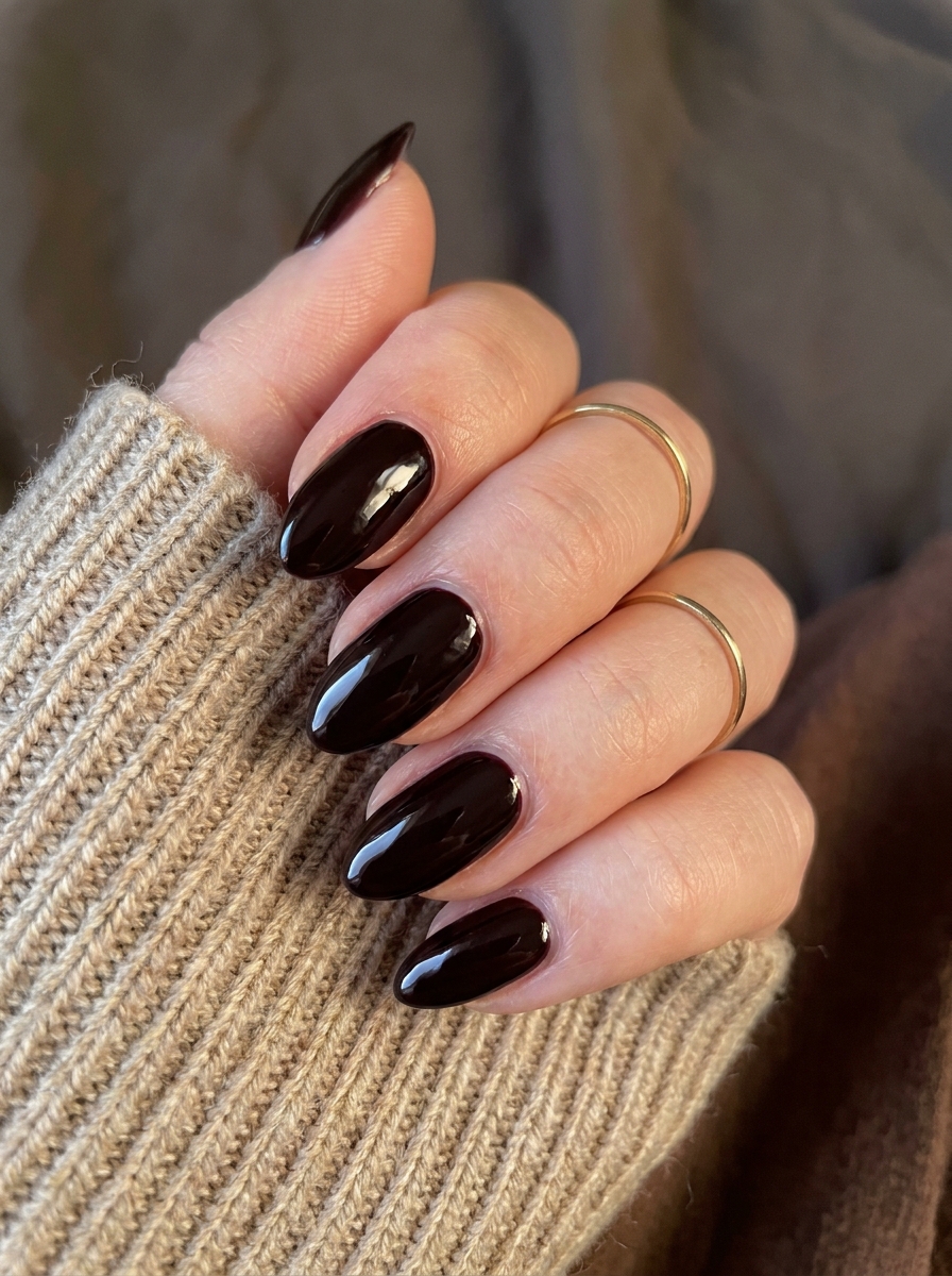 Black Cherry Fall Nails als Dark Fall Nails Inspiration 2026